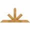Ekena Millwork Saratoga Rough Sawn Timber Gable Bracket, Western Red Cedar, 48"W x 24"H x 4"D x 4"F, 12/12 Pitch GBW048X24X0404SAR00RWR - alternate 1
